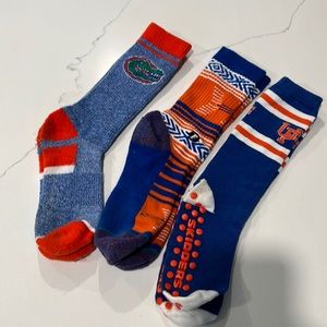 🎉🎉3 pairs of Florida Gator 🐊 Socks🎉🎉